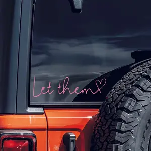 Make Them Mind Graphic Car Decals - Vinyl Mental Health Awareness Bumper Stickers, Stickers, Glossy, Disposable, Irregularly Shaped, Rear Glass Surface Self Love Theme Recommended, Sticker For Cars