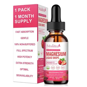 Magnesium Glycinate Liquid Supplement | High Potency Complex with Citrate | Sugar Free, Vegan, Non-GMO | Supports Nervous System, Relaxation, Muscle Recovery & Sleep
