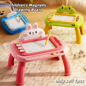 Children Magnetic Learning Drawing Board Toy, Detachable Table Legs Design, Reusable Doodle Pad, Portable, Suitable for Boys Girls