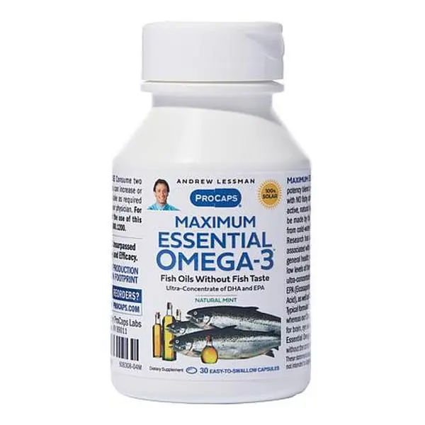 Andrew Lessman Maximum Essential Omega-3 Mint - 30 Capsules