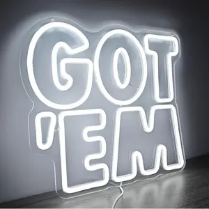ROSNEK Got'E Dimmable Sneakerhead LED Neon Sign - 5V Input LED Lights, Wall-Mounted Indoor Use Wall Decor for Sneaker Room, Gift for Sneaker Enthusiasts