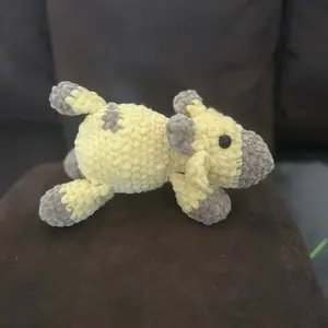 Laying down Giraffe Crochet Plush