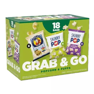 SkinnyPop and Pirate's Booty Grab & Go Popcorn and Puffs Variety Pack - 10.8oz/18ct