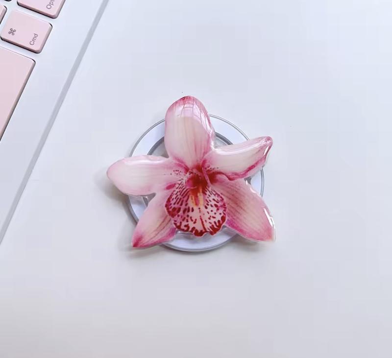 Darbie's Phone Grip Flowers Girly - Silicone Floral Accessory for Stylish Charm on Your Device with Girly Design and Floral Elements