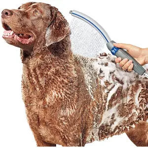 Waterpik Pet Wand Pro Dog Shower Attachment for Fast and Easy Dog Bathing and Cleaning, Indoor and Outdoor Sprayer Includes 8-Foot Flex Hose, Blue/Grey, PPR-252E Waterpik