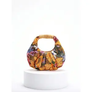 1pc Colorful Sequin Patchwork, Floral Embroidery, Crinkle Mesh Linen Lady's Handbag, Niche Design, Beach Casual Holiday Style, Sparkling Sequin Bags Ladies Elegant