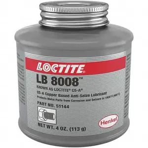 Loctite 4 oz Can High Temperature Anti-Seize Lubricant Copper/Graphite, -29 to 1,800°F, Copper Colored, Water Resistant 234259