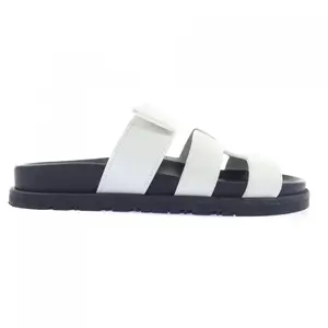 Pre-owned HERMÈS Calfskin Small Leather Goods Hermes Chypre Sandals
