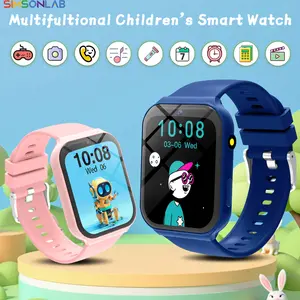 Multi Functional Smartwatch For Children, With 18 Types Of Puzzle Games, Kid's Smartwatch With Front Camera, Suitable For Learning And Fitness Trackers For Boys And Girls, Comes With A Flashlight, Compatible With Android/iOS Wearable Devices