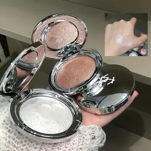1pc Single Color Highlighter Powder for Face and Eyes, Long-Lasting Shimmering Glow, 3D Contour Makeup for Everyday and Special Occasions-Beginners Valentine's Day and Mother's Day gifts