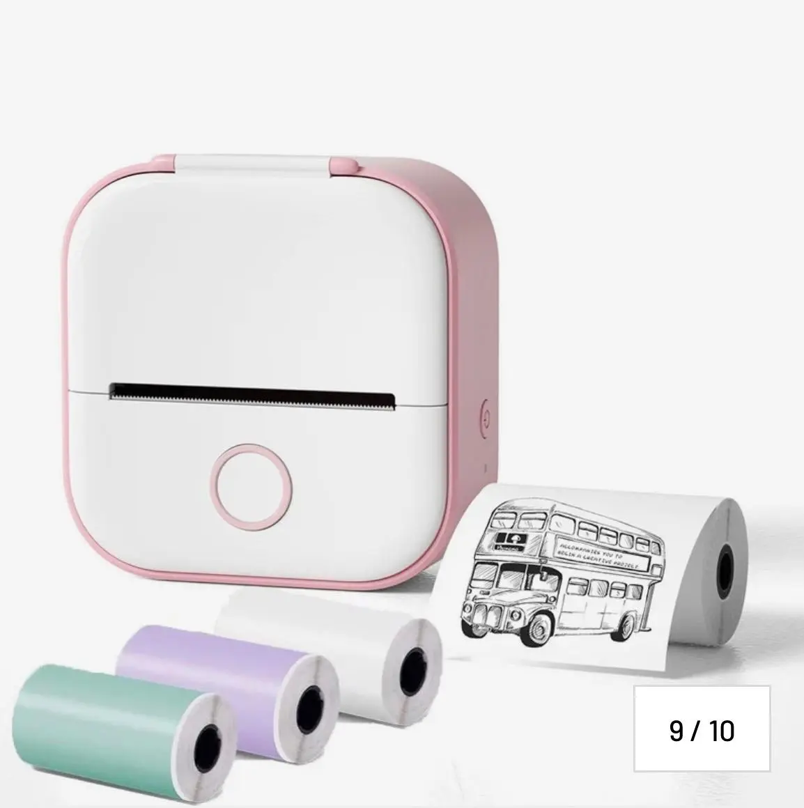 Portable Mini Bluetooth Thermal Printer - Ink-Free Wireless Print Device for Back to School Haul, Students, Office Use
