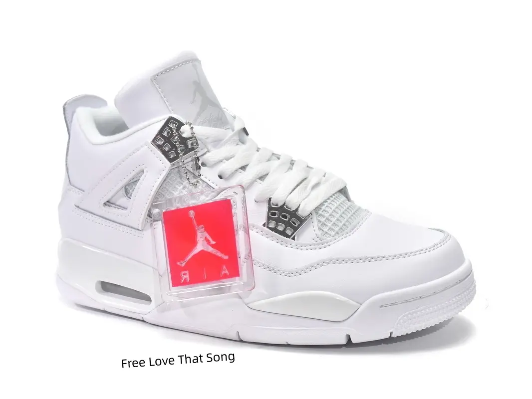Men’s All‑White Leather Mesh Patchwork High‑Top Basketball Casual Shoes, Breathable Air Cushion Vintage Sneakers, American Hip‑Hop Street Wear‑Resistant Trend Footwear For Guys