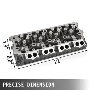 VEVOR Cylinder Head Assembled, Engine Cylinder Head Assembly Replacement 6.4L, Cast Iron Cylinder Head Fit for 08-10 Ford F250 F350 F450 F550