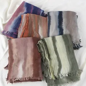Women's elegant and fashionable scarf, Bohemian style rainbow hijab Turban Hijab casual and fashionable versatile 70 * 180cm new shawl, suitable for beach vacations, daily wear with skirts, ideal gift for Valentine's Day