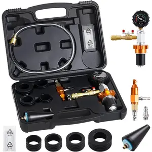 VEVOR Radiator Vacuum Refill Kit, Automotives Cooling System Vacuum Purge Fill Tool with Gauge, Portable Radiator Coolant Filling Kit with Toolbox, Universal Fit for Most Cars Vans SUVs and TrucksVEVOR Super Brand Day