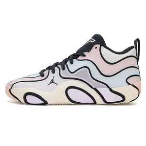 Jordan Tatum 3 PF Basketball Shoes for Men: Low-Top, Cushioned, Slip-Resistant, Durable, and Comfortable in Blue and Pink