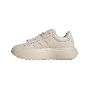 Adidas Grand Court Platform Versatile Durable Low-Top Tennis Shoes for Women in Bauxite Brown Trending Shoes, House White Official Shoes to Get / Maison Mihara