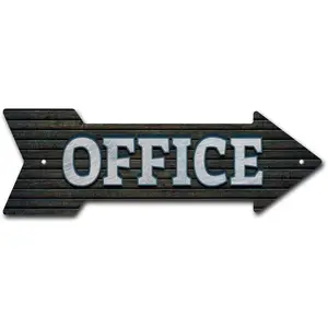SignMission  24 in. Office Arrow Sign