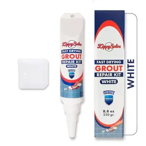 Tile Grout, Repair Kit, Restore & Renew Tile Joints Line, Fast Drying Grout Squeeze for Shower, Waterproof (8.8 oz, White)