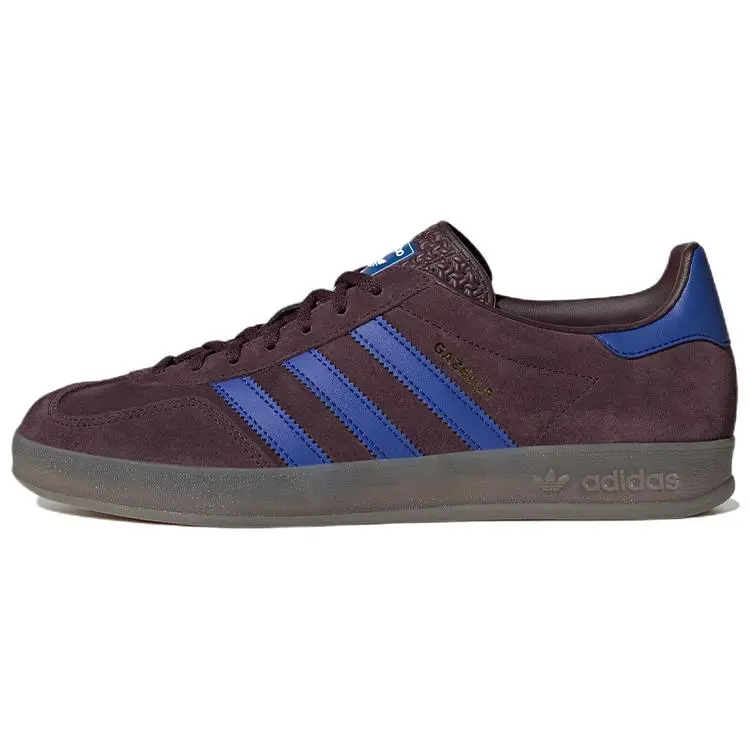 Adidas Gazelle Indoor Shadow Maroon Semi Lucid Blue Low Top Skate Shoes Unisex IG9980