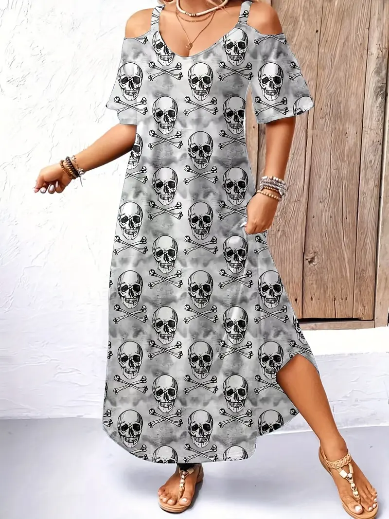 womens plant and skull dress - TikTok Shop
