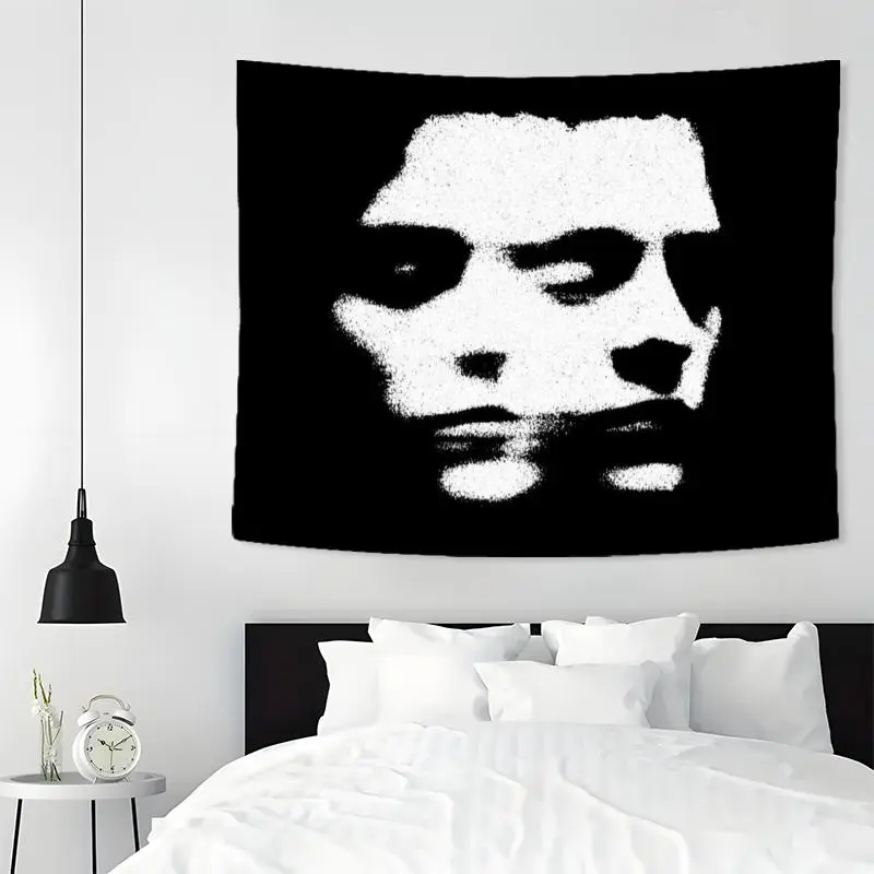 Black And White Design Sense Split Face Pattern Tapestry, Durable Decorative Tapestry, 1 Count Wall Hanging Decor, Wall Art for Home Living Room Bedroom Office, Home Decor Accessories, Wall Tapestries