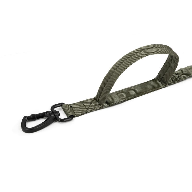 Military Tactical Dog Leash Adjustable Quick Release Elastic Leads Rope With 2 Control Handle For Medium And Small Dogs Pet Supplies Harness Straps