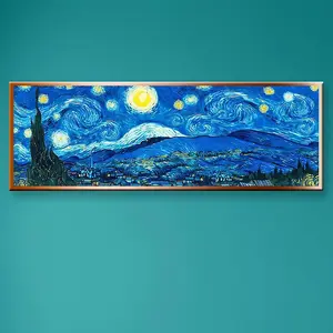 5D Diamond Art Painting Picture, Starry Sky Design DIY Diamond Art Paint Without Frame, Handmade Art Crafts For Home Decor, Wall Art Painting