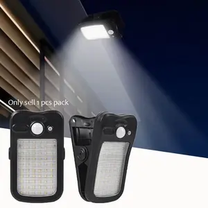 2026 New 60 LED Ultra-Bright Solar Light,Compact Portable Clip-On Motion Sensor, Multi-Function Outdoor LED Safety Lighting, Pathway Security Lights, Suitable for Courtyard, Garden, Balcony, Patio, Fence, Deck, Wall, Garage, Workshop Repair