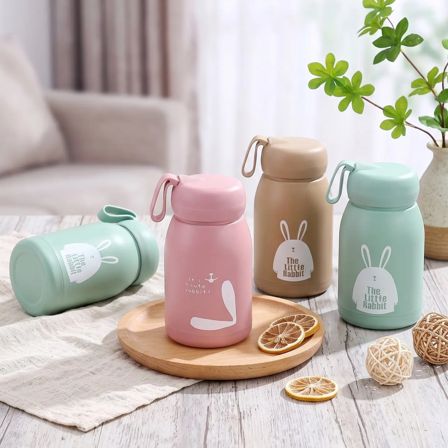 Cute Bunny Glass Mug – Creative, Attractive Water Cup for Girls
