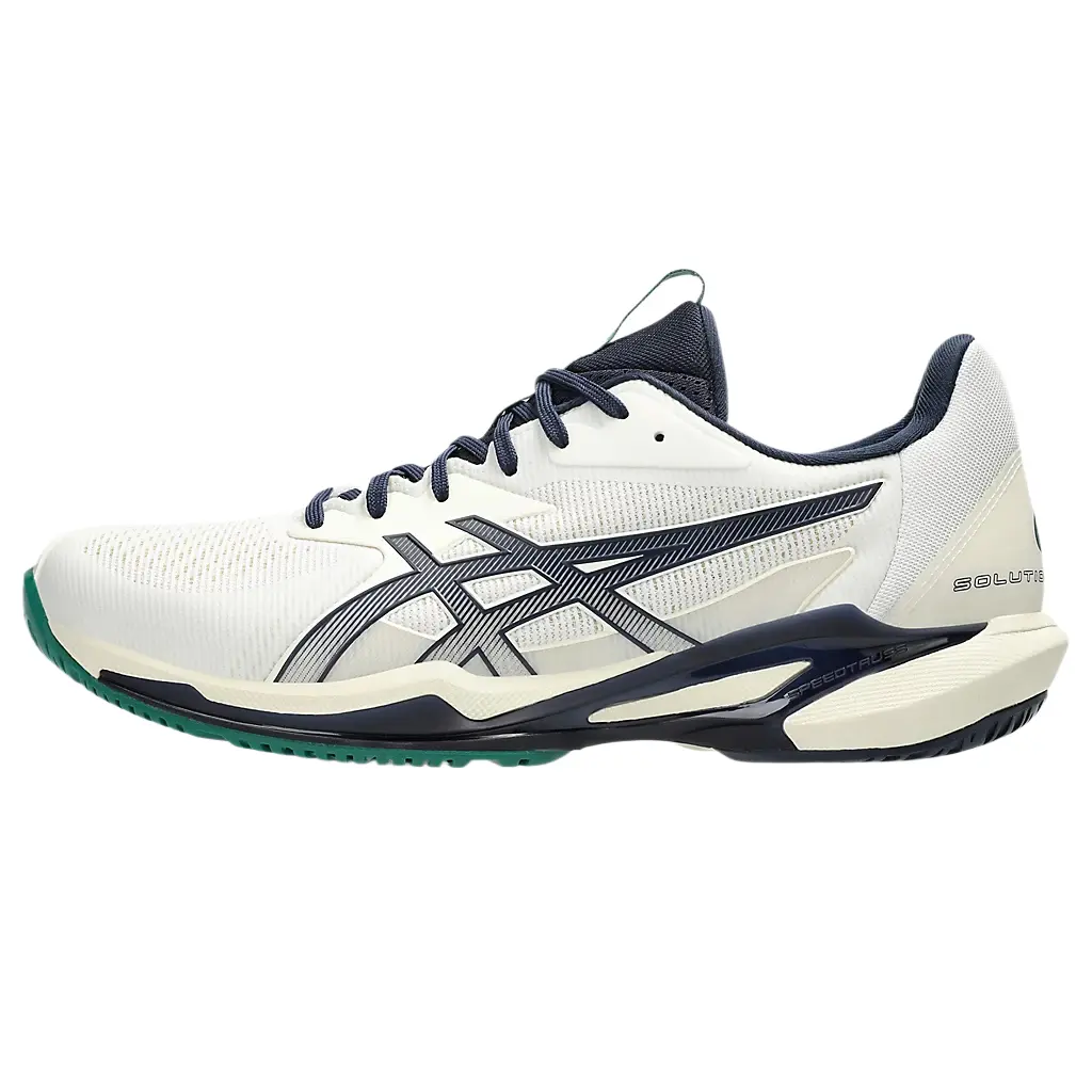 ASICS Solution Speed FF 3 Low Top Tennis Shoes Men's White Black Stylish Comfortable 1041A438-104