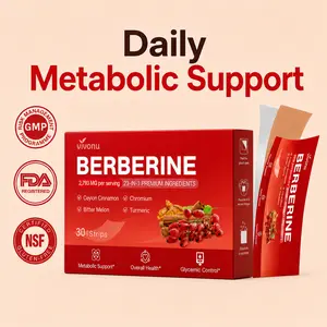 VIVONU  23-in-1 Advanced Berberine Oral Dissolvable Film, Natural Blend with Ceylon Cinnamon, Chromium, Bitter Melon & Turmeric, Supports Healthy Metabolism & Balanced Blood Glucose Levels