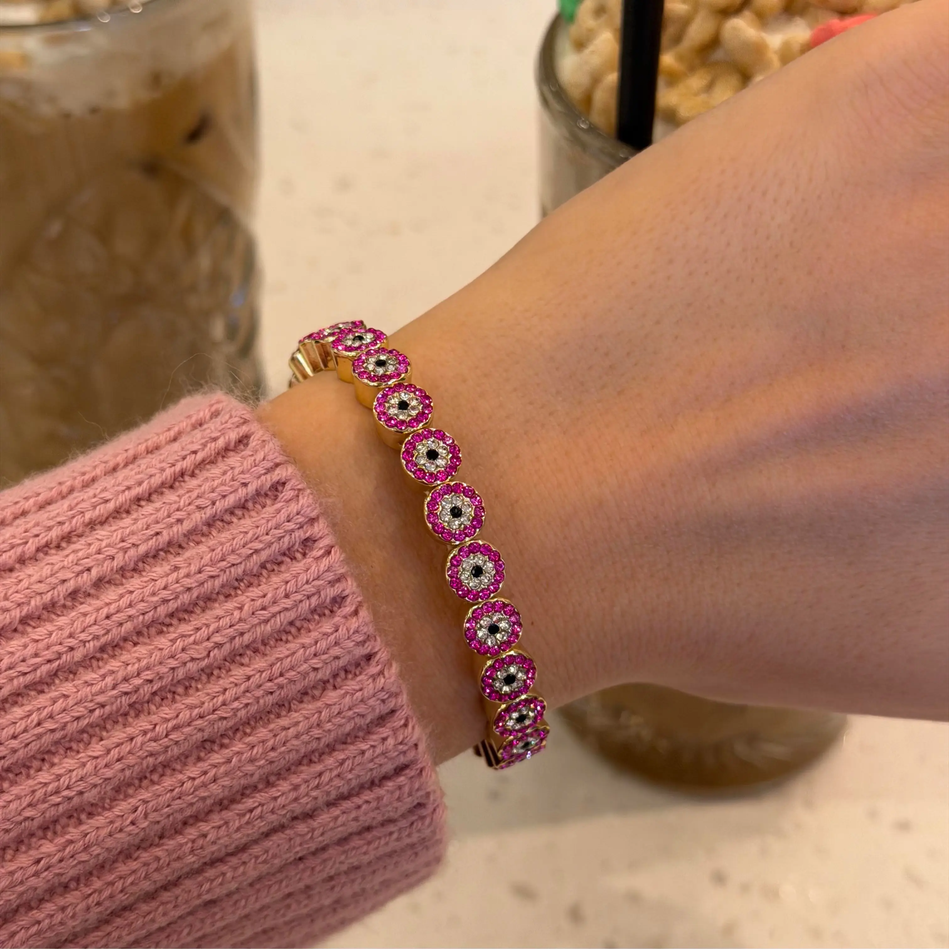 Fully Stoned Protection Bracelet 