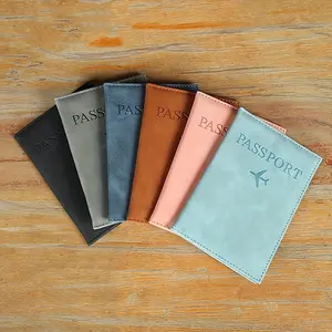 PU Simple Passport Protector Passport Holder Ticket Holder Passport Cover