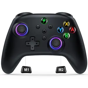 Wireless Switch Controller for Nintendo Switch Controller/Lite/OLED- LED Switch Pro Controller/iOS/Android Game Remote/Wired PC Game Joysticks Programmable Remote for Nintendo Switch