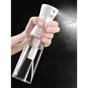 Continuous Spray Bottle Ultra Fine Nozzle 200ml PET Plastic Handheld Sprayer for Hairstyling Cleaning Plants Pets Salons Household Use Ergonomic Design Durable Material - Canister, Organiser,summervibes