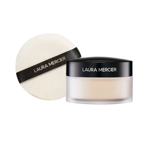 Laura Mercier Translucent Loose Setting Powder Ultra Blur + Velour Puff Bundle - Setting Essentials for Flawless Base