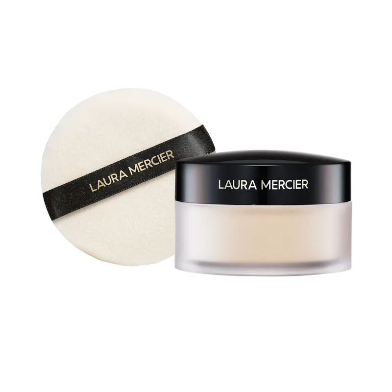 Laura Mercier Translucent Loose Setting Powder Ultra Blur + Velour Puff Bundle - Setting Essentials for Flawless Base