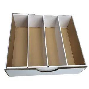 Sports Card Boxes 3120 Count Cardboard Card Storage Box White Bulk Card Storage Baseball Card Boxes Sports Cards Storage Box for Card Game Baseball Card Storage Boxes