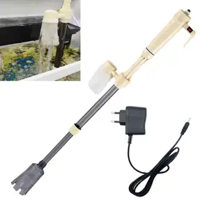 Electric Aquarium Gravel Siphon Vacuum Cleaner, Automatic Fish Tank Water Changer Pump Multifunctional Sand Washer Waste Remover Filter Cleaning Tool