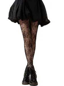 Elegant Floral Patterned Socks, Fitted Design for Spring & Fall Seasons, Perfect for Everyday Wear, Stylish Women's Footwear, Fashion, Style