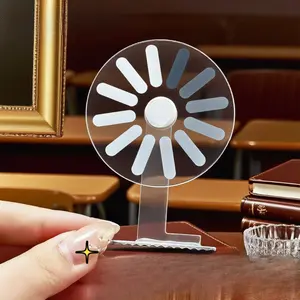 Rotating Windmill Hair Clip - Transparent Gradient Spinning Hair Accessory for Camping, Beach (Outdoor Leisure Sports Accessory)