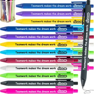 18/ 9 Pcs Teamwork Appreciation Gift Pens Bulk Team Ballpoint Pen Set with Inspirational Quotes Thank You Gifts for Back to School Coworker Staff Employee Office Party Favors, Thank You Gift for Coworker Social Worker Volunteers Teacher
