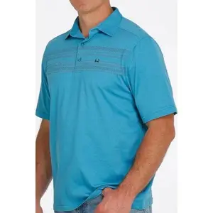 Cinch Mens Arena Flex Polo - Blue