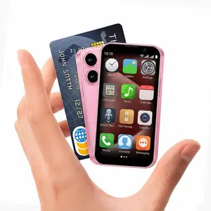 3-inch mini pocket smartphone with HD touch screen, 2+16GB RAM, dual SIM dual standby, 2MP+5MP dual camera, 3G unlocked Android 9 smartphone, supports WiFi, Bluetooth, GPS, and calls.Suitable for children's portable phone