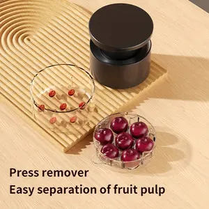 Multifunctional 7-Hole Easy-Press Core Picker Clear Plastic Cherry & Date Seed Remover Efficient Durable Compact Kitchen Tool Perfect for Home Fruit Core Removal Gadget