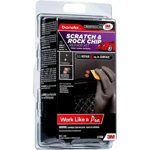 Bondo Scratch & Rock Chip Repair Kit, Paintable  Permanent  NonShrinking Repair in Less Than One Hour,  Kit