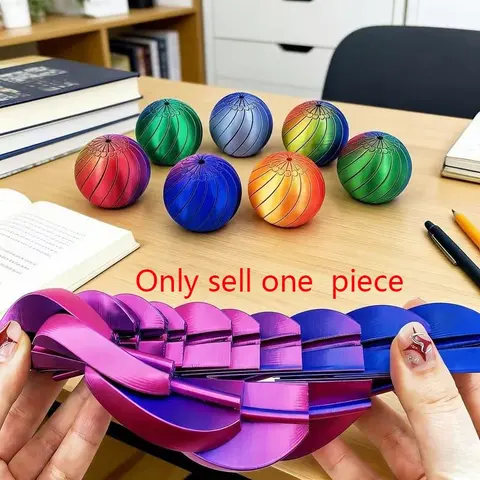3D Printed Deformable Twister Ball, Relaxing Stress Relief Desk Toy, Office Decor, Portable Anxiety Reliever, Model Making & Hobby Tool, Stress Relief Fidget, Decoration, Gadgets, Stress Relief Tools, Anxiety Relief Products, Stress Relieving Tool