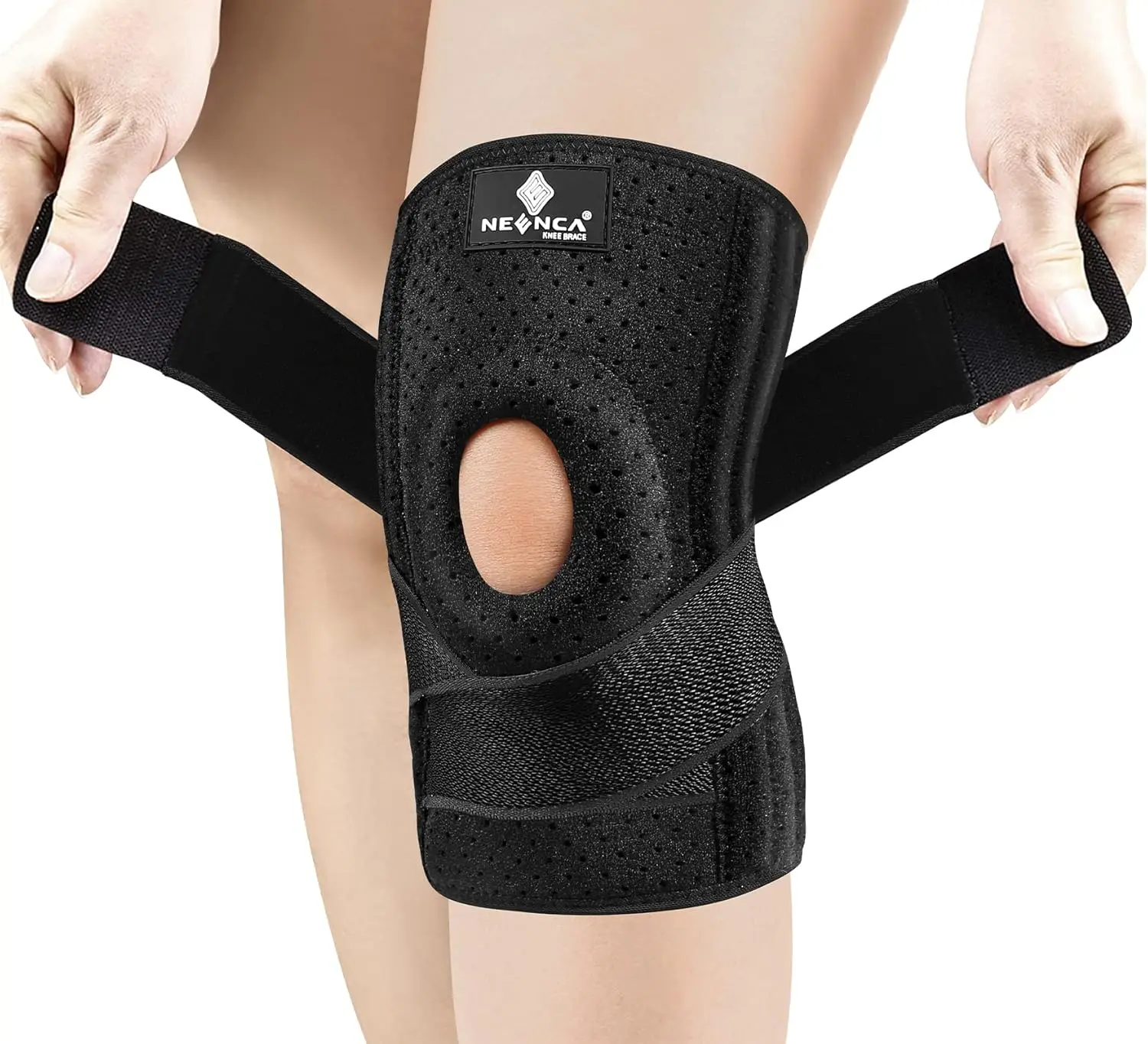 NEENCA Knee Brace for Knee Pain, Adjustable Knee Support with Patella Gel Pad & Side Spring Stabilizers, Knee Wrap for Arthritis, Meniscus Tear, ACL, Knee Pain Relief, Runner, Sport,summerwins summerwins