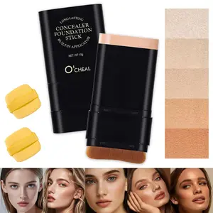 [BUY ONE GET ONE]Face Foundation Contour Stick Long-wear Lightweight Brighten Stick Blemish Contouring Face Concealer Beauty Makeup  Brightening